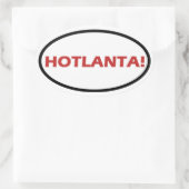 VIER HOTLANTA! OVALE STICKER (Tas)