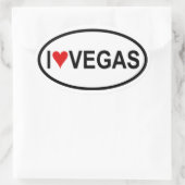 Vier "I [hart] Vegas Ovale Sticker (Tas)