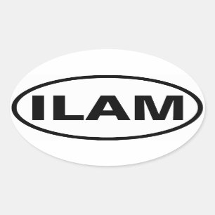 VIER Ilam Ovale Sticker
