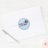 Vier in stijl: Classic Happy Birthday Sticker (Envelop)