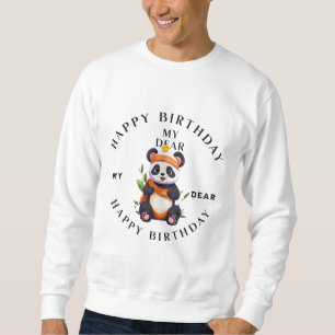 Vier in stijl: Happy Birthday Logo Trui