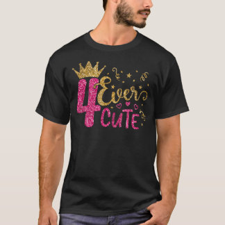 Vier jaar oude jongen, vier jaar oud en vier jaar t-shirt