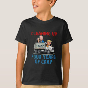 Vier Jaar Rommel Opruimen Grappige Trump Garage T T-shirt