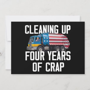 Vier Jaar Trump-rotzooi Opruimen Vuilnisauto Kaart