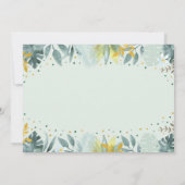 Vier jaar Wilde Greenery Gold Safari Kaart (Achterkant)