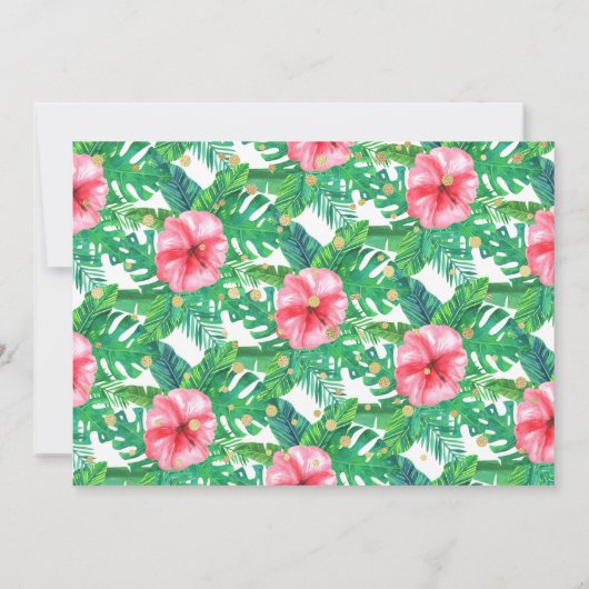 Vier jaar Wilde meisjes Dinosaur 4e verjaardag Fot Bedankkaart (Achterkant)