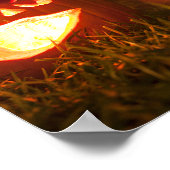 Vier Jack-o-Lanterns op Halloween Poster (Hoek)