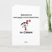 Vier je bever Wenskaart Kaart (Achterkant)