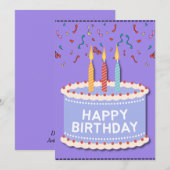 Vier je dag aankondiging (Voorkant / Achterkant)