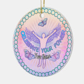 Vier je kracht keramisch ornament (Links)