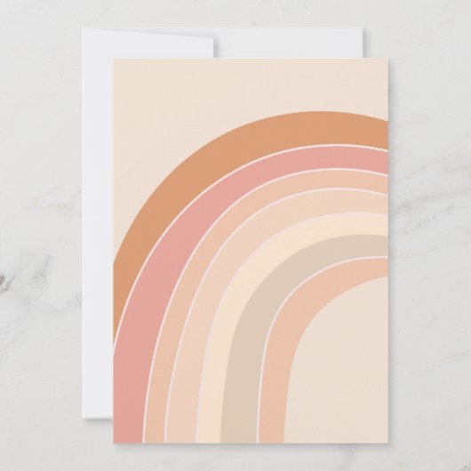 Vier jonge Groovy-regenboog op de vierde verjaarda Kaart (Achterkant)