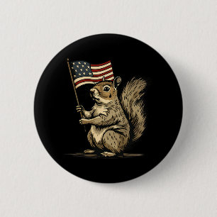 Vier Juli 4 Juli Patriottische Amerikaanse Vlag Ronde Button 5,7 Cm