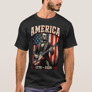 Vier juli Abe Lincoln Spelen T-shirt