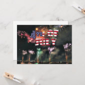 Vier Juli Spectaculair Vuurwerk Kaart (Voorkant / Achterkant in situ)