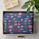 Vier Juli Tissuepapier (Geschenk)