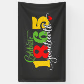 Vier Juneteenth: Vrijheid sinds 1865 Spandoek (Verticaal)
