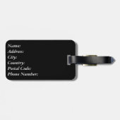 Vier kaartpakken bagagelabel (Achterkant horizontaal)