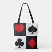 Vier kaartpakken draagtas (Achterkant)