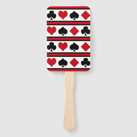 Vier kaartpakken handwaaier (Voorkant)