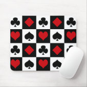 Vier kaartpakken muismat (Met muis)