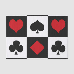 Vier kaartpakken tissuepapier