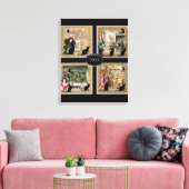 Vier keer Anton Pieck Canvas Afdruk (Insitu (Woonkamer))