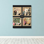 Vier keer Anton Pieck Canvas Afdruk (Insitu (Houten vloer))