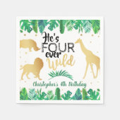 Vier keer per dag Wilde Boys Servet (Voorkant)