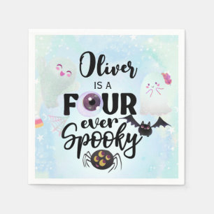 Vier keer spookachtig servet