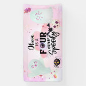 Vier keer spookachtig spandoek (Verticaal)