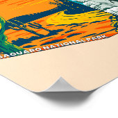 Vier kernen nationaal monument met nationale parke poster (Hoek)