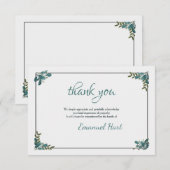 Vier kernen nemen mee bedankkaart (Voorkant / Achterkant)