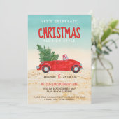 Vier Kerstmis Florida stijl vakantie feest Kaart (Staand voorkant)