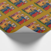 Vier Kings Kerstmis Cadeaupapier (Hoek)