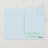 Vier kleine apen briefkaart (Achterkant)