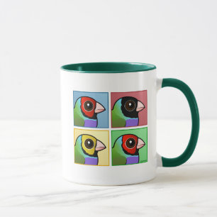 Vier kleuren Gouldian Finch Mok