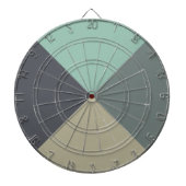 Vier kleurencombinaties dartbord (Voorkant)