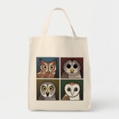 Vier kleureneigenaar (donker) tote bag (Voorkant)