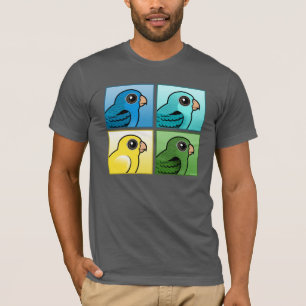 Vier kleurenlijnen t-shirt