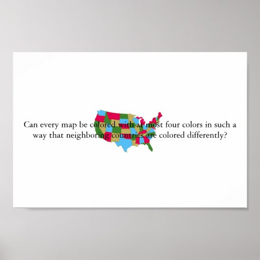 Vier kleurentheorieën poster (Voorkant)