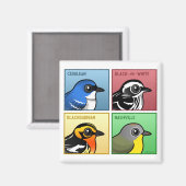 Vier kleurenwaarschuwingen magneet (Voorkant / Achterkant)