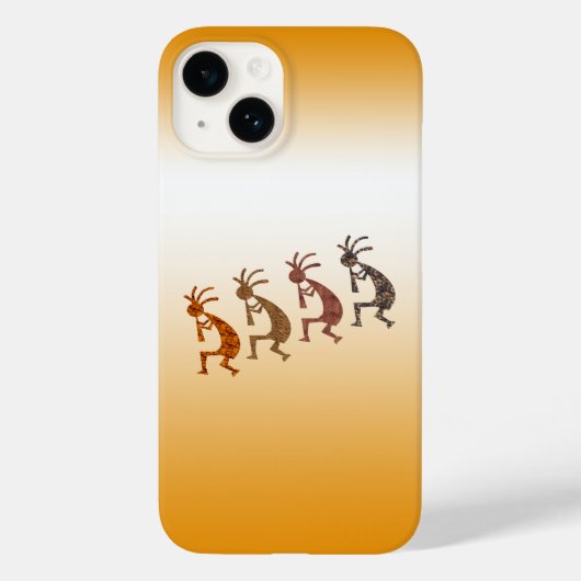 Vier Kokopelli Case-Mate iPhone Case (Achterkant)