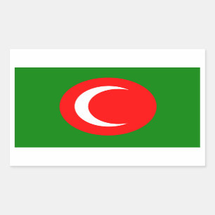 VIER Koninkrijk Koerdistan Flag (1922-1924, 1925) Rechthoekige Sticker