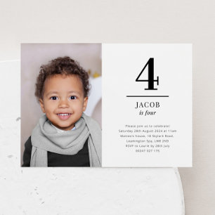 Vier Landschapsfoto Uitnodiging