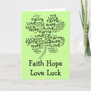 Vier Leaf Clover Betekenis: Hoop, Faith, Love, Luc Kaart