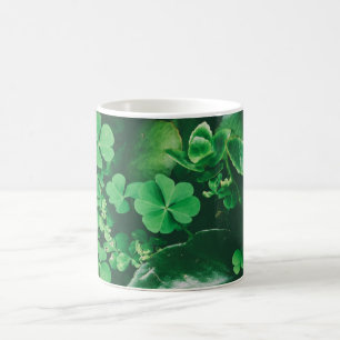 Vier Leaf Clover Charm Koffiemok