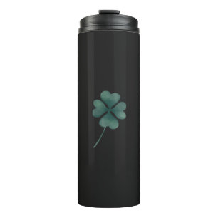 Vier Leaf Clover Green-Waterverf Thermosbeker