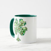 Vier Leaf Clover Irish Coffee-Mok Mok (Voorkant links)