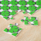 Vier Leaf Clover Jigzaag Puzzle Legpuzzel (Zijkant)