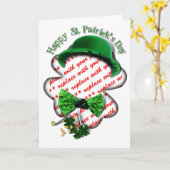 Vier Leaf Clover-Lijst St Patrick's Day Kaart (Gele Bloem)